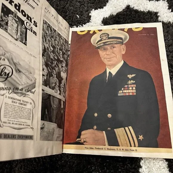 Vintage Handmade Movie Star Celebrity WW2 Magazine Clippings Scrapbook 40’s